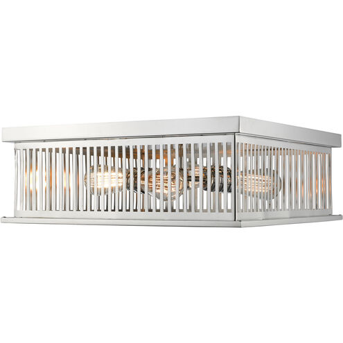 Camellia 4 Light 18 inch Polished Nickel Flush Mount Ceiling Light in Polished Nickel Steel