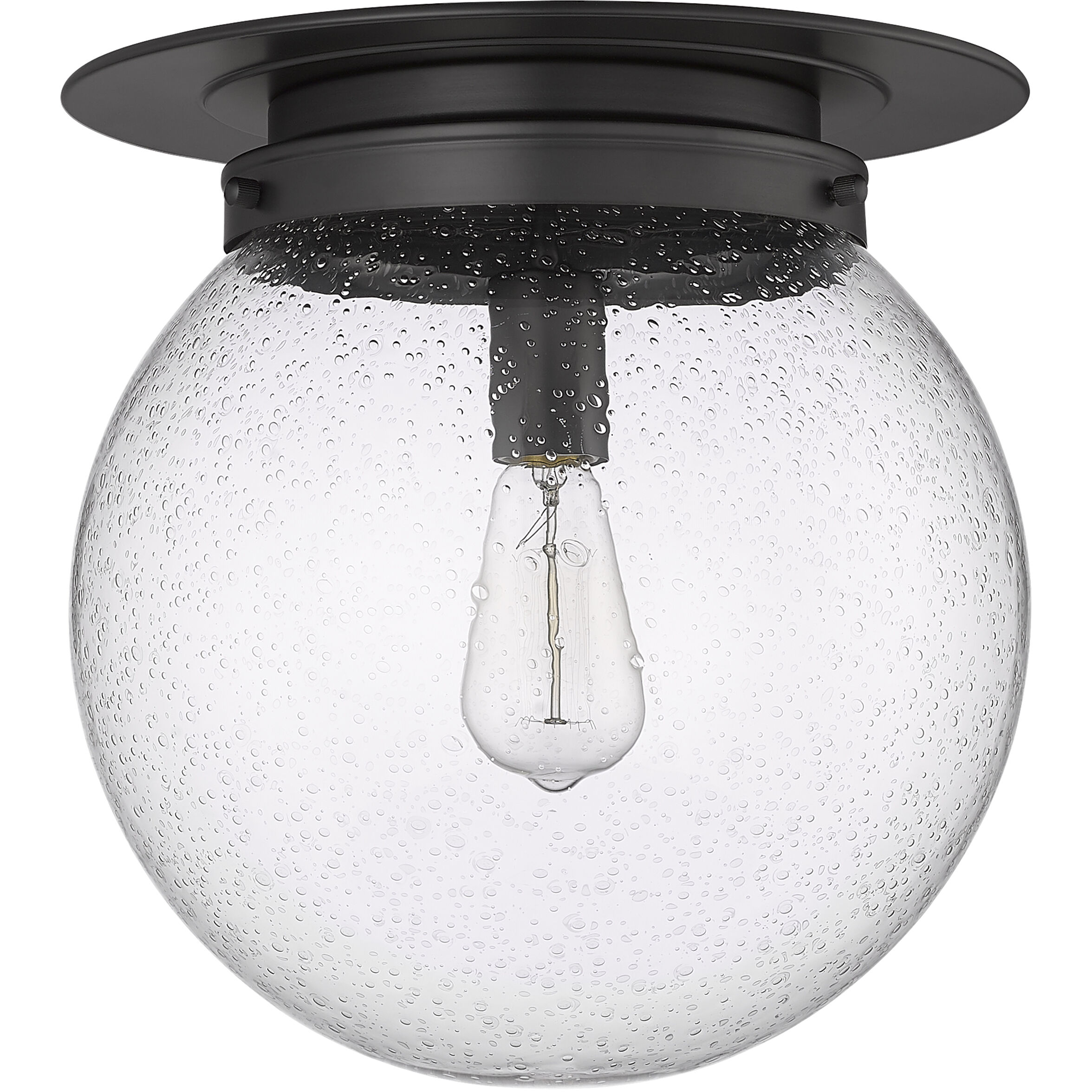 Calhoun 1 Light 13 inch Matte Black Flush Mount Ceiling Light