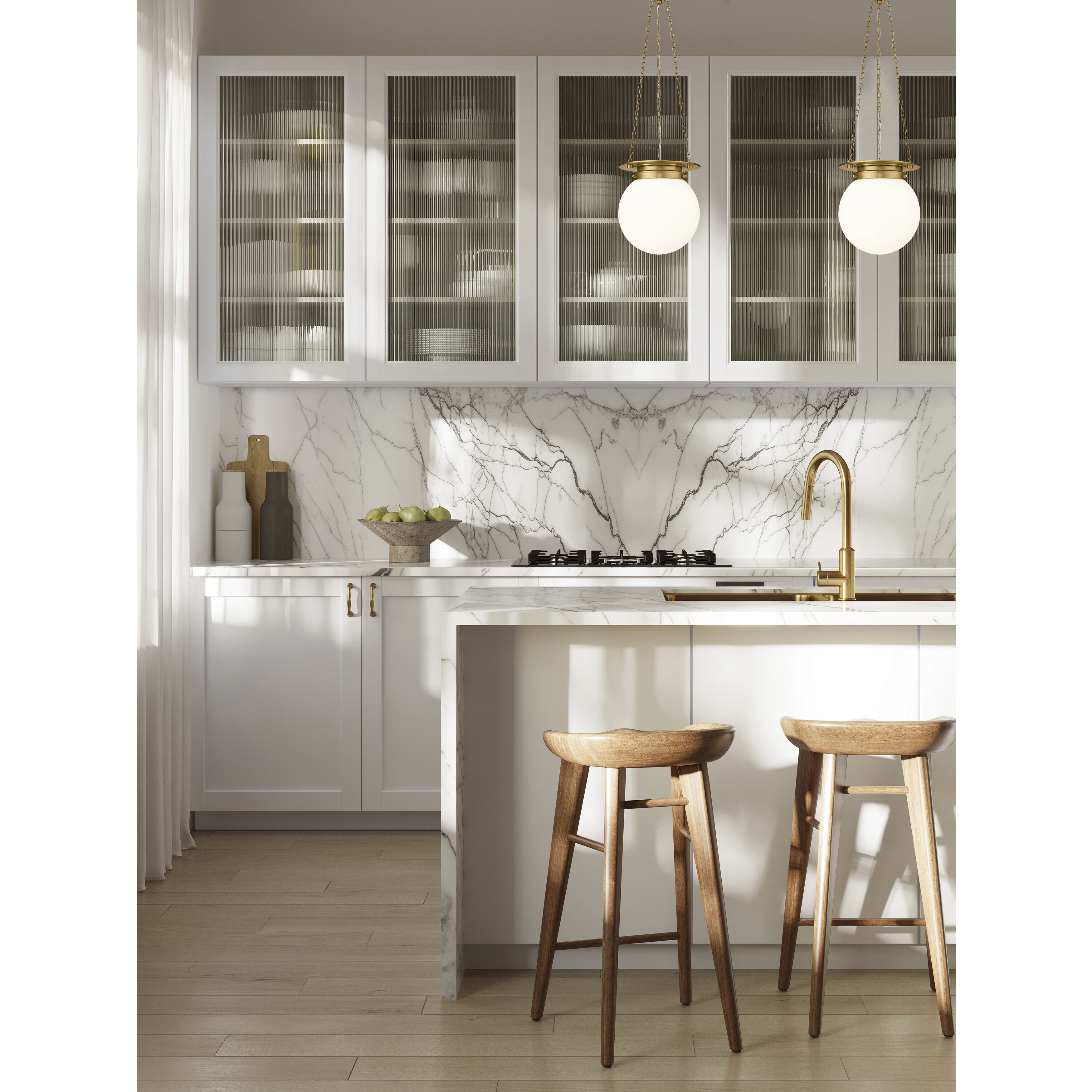 Calhoun 1 Light 9 inch Heritage Brass Pendant Ceiling Light