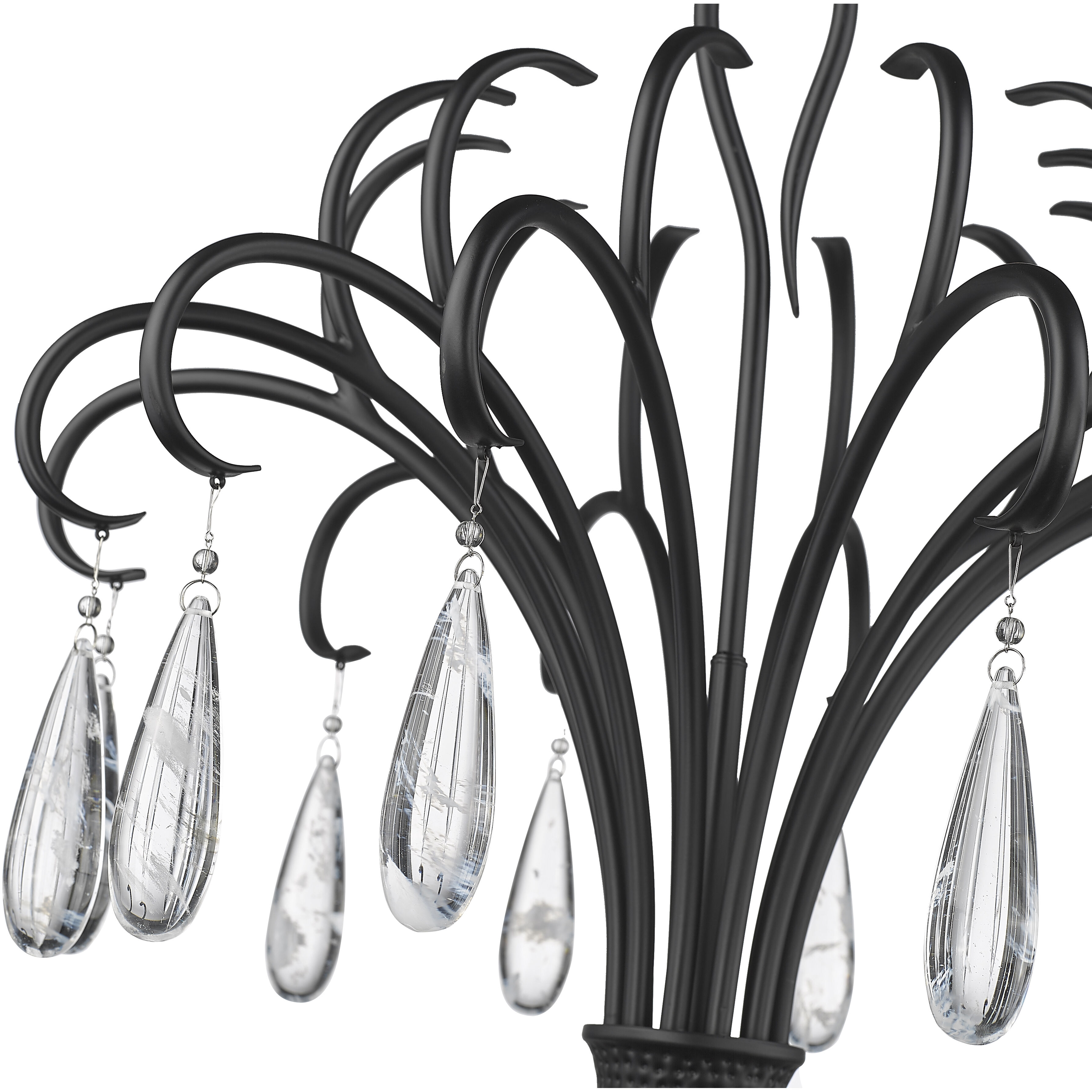 Amara 6 Light 58.75 inch Matte Black Chandelier Ceiling Light