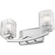 Zaid 2 Light 16 inch Chrome Vanity Wall Light