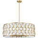 Harden 10 Light 32 inch Modern Gold Pendant Ceiling Light