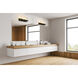 Callista 3 Light 27.5 inch Matte Black Vanity Wall Light