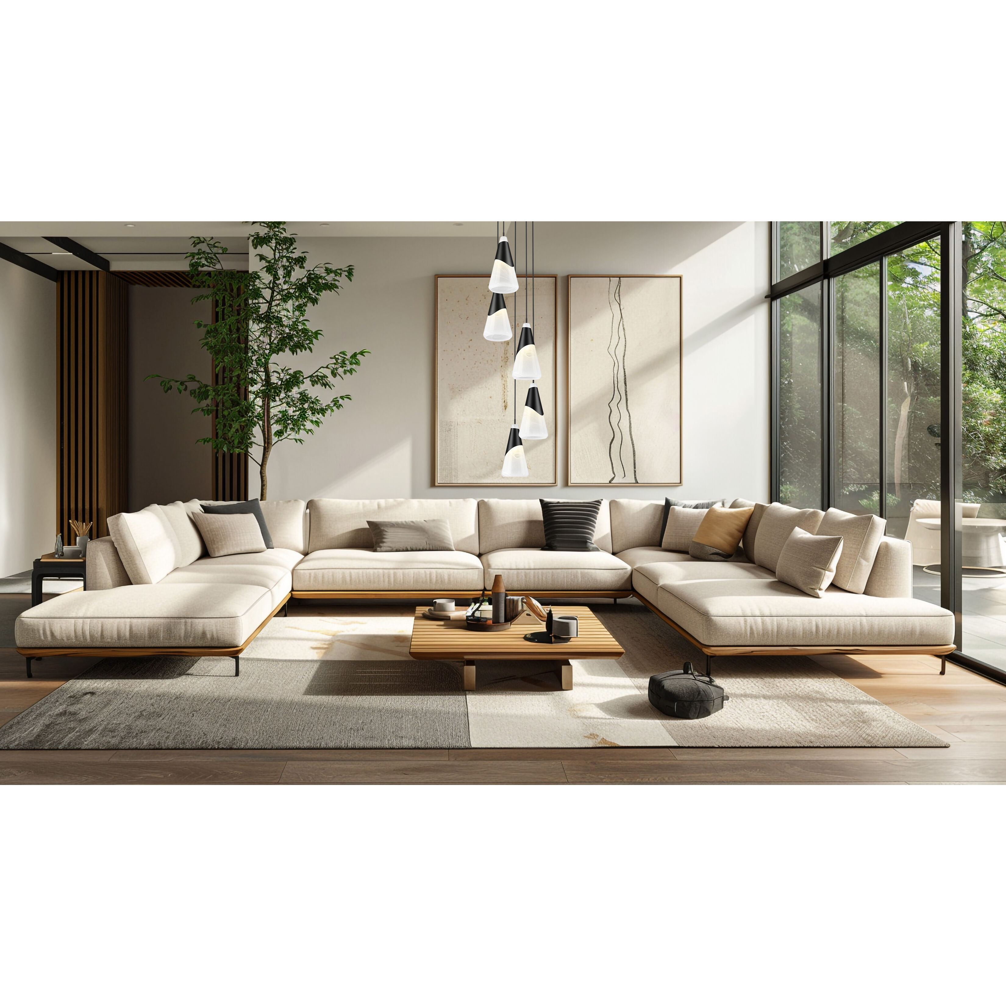 Aimie 5 Light 12 inch Matte Black Chandelier Ceiling Light