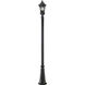 Doma 3 Light 113.25 inch Black Outdoor Post Mounted Fixture
