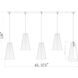 Farrell 5 Light 42 inch Modern Gold Linear Chandelier Ceiling Light