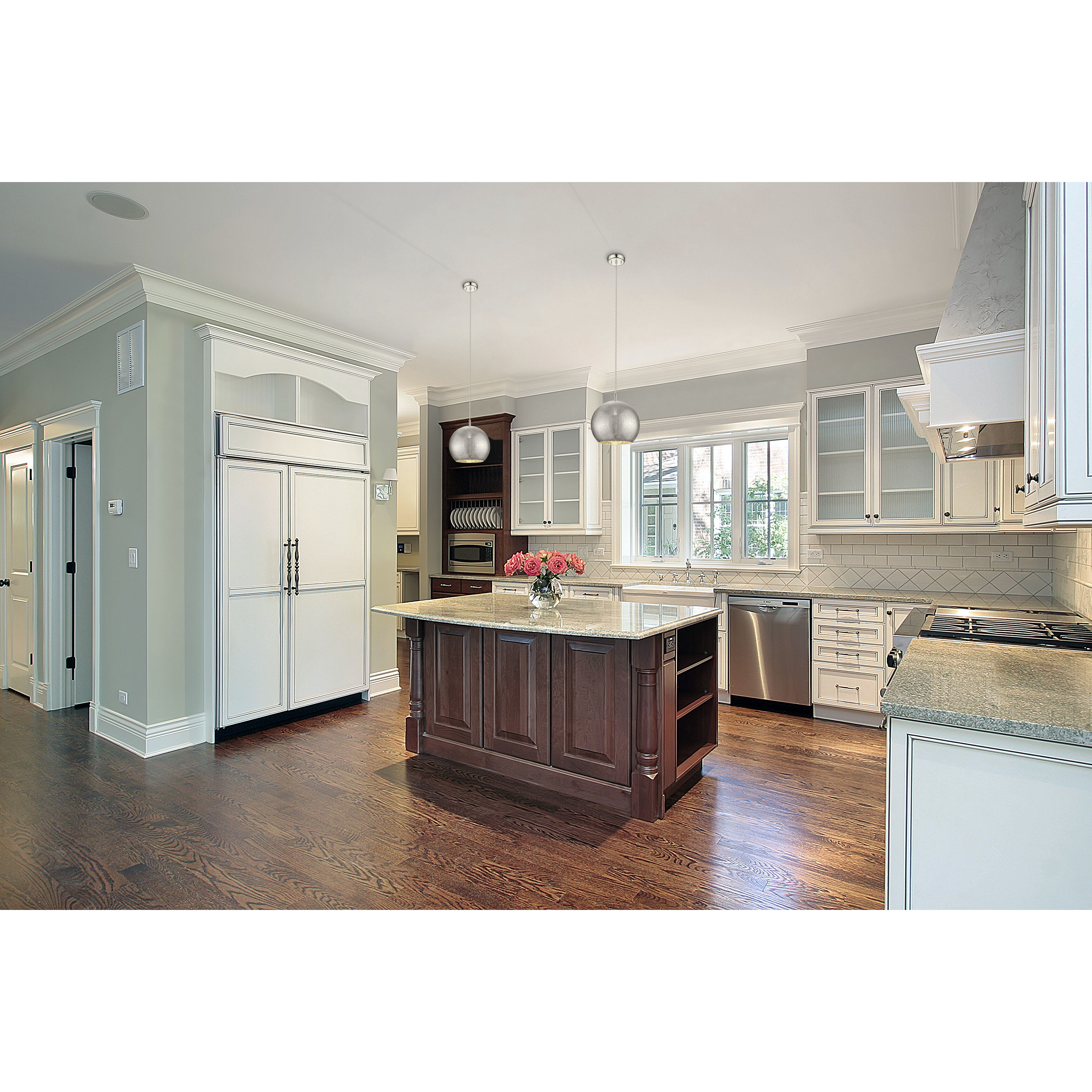 Nimbus 1 Light 12 inch Chrome Pendant Ceiling Light