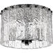 Glacier 3 Light 12.5 inch Matte Black Flush Mount Ceiling Light