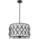 Harden 5 Light 18.25 inch Matte Black Pendant Ceiling Light