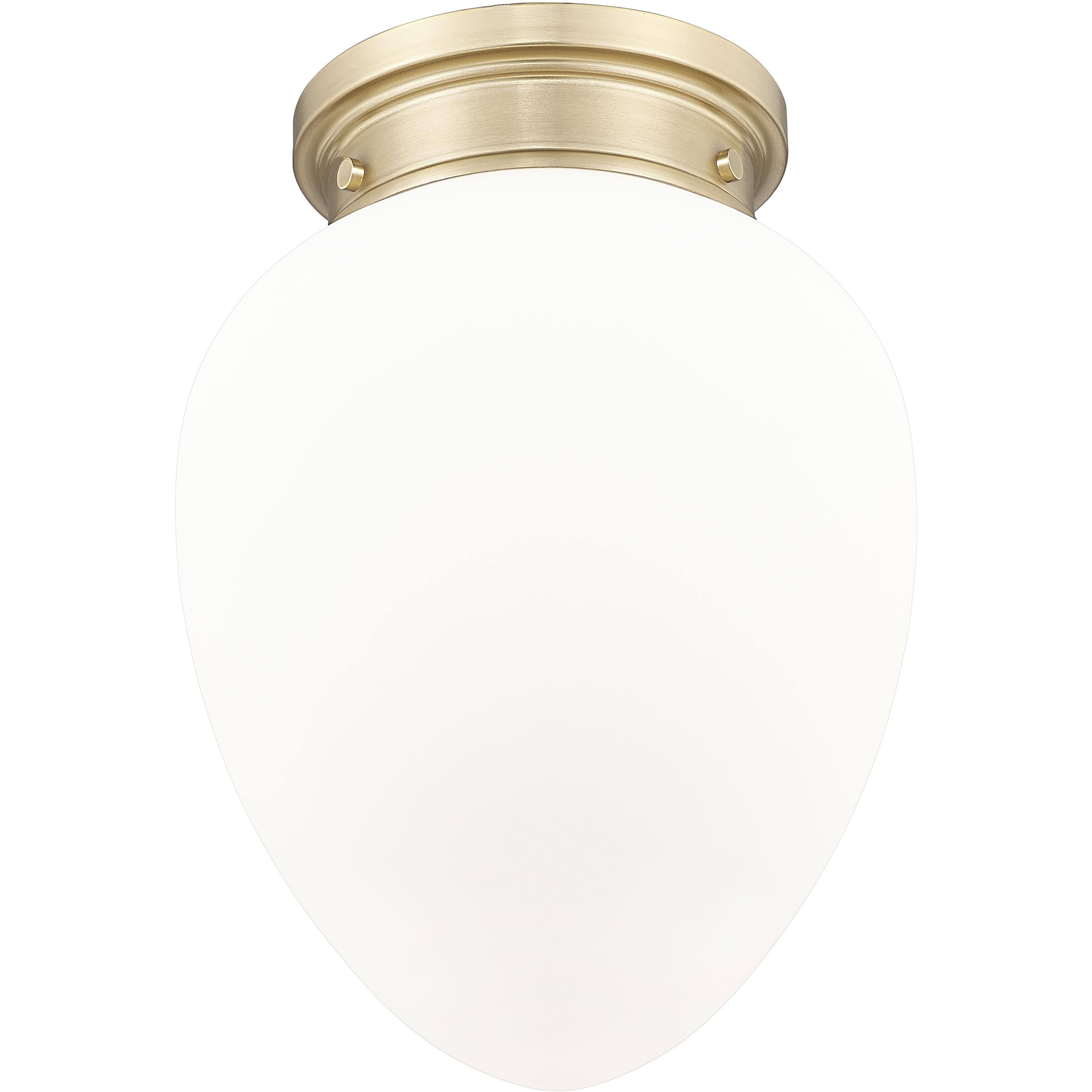 Gideon 1 Light 10 inch Modern Gold Flush Mount Ceiling Light