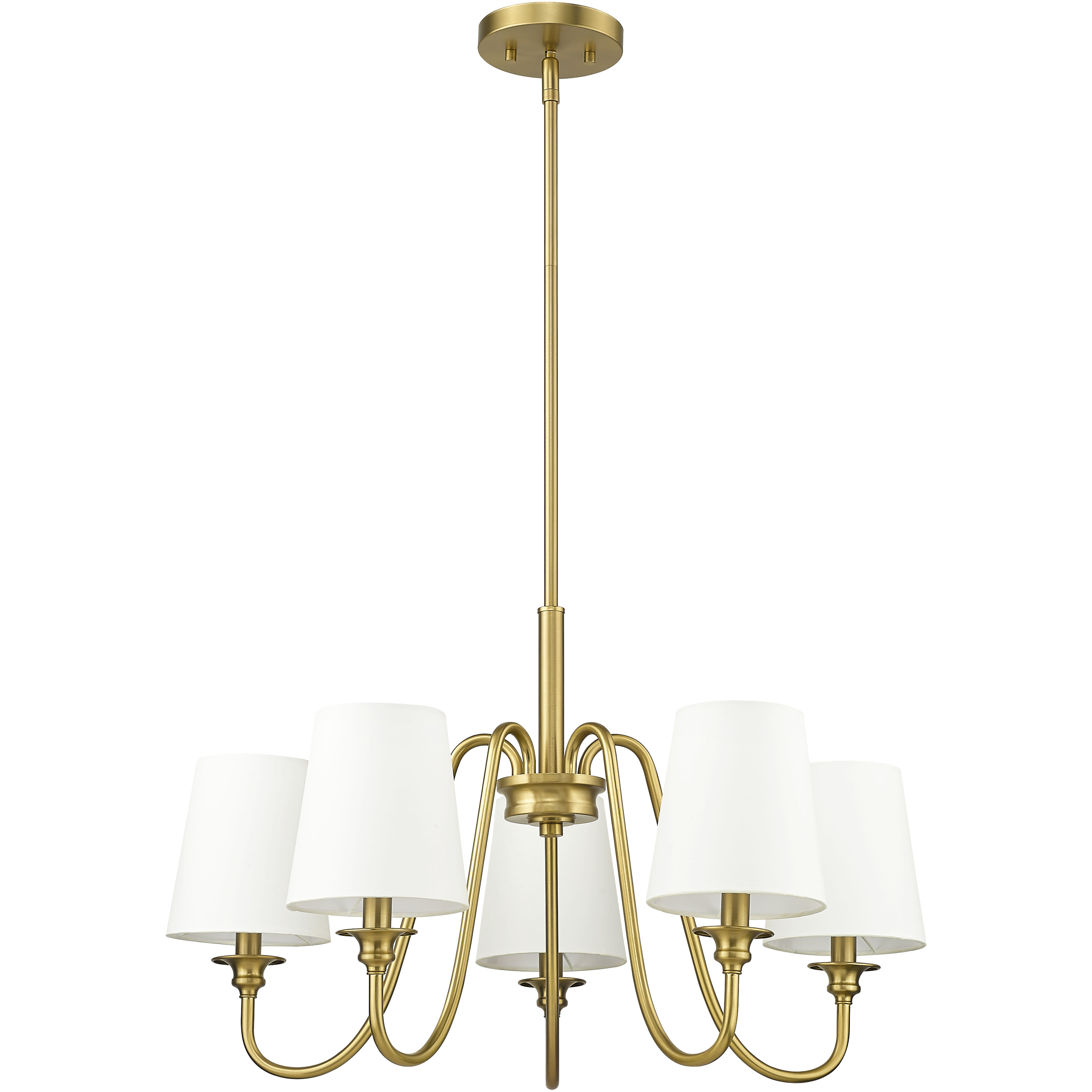 Gianna 5 Light 26 inch Modern Gold Chandelier Ceiling Light