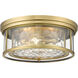 Clarion 3 Light 16.00 inch Flush Mount