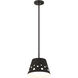 Katie 1 Light 12 inch Matte Black Pendant Ceiling Light