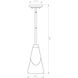 Aimie 1 Light 6 inch Brushed Nickel Pendant Ceiling Light