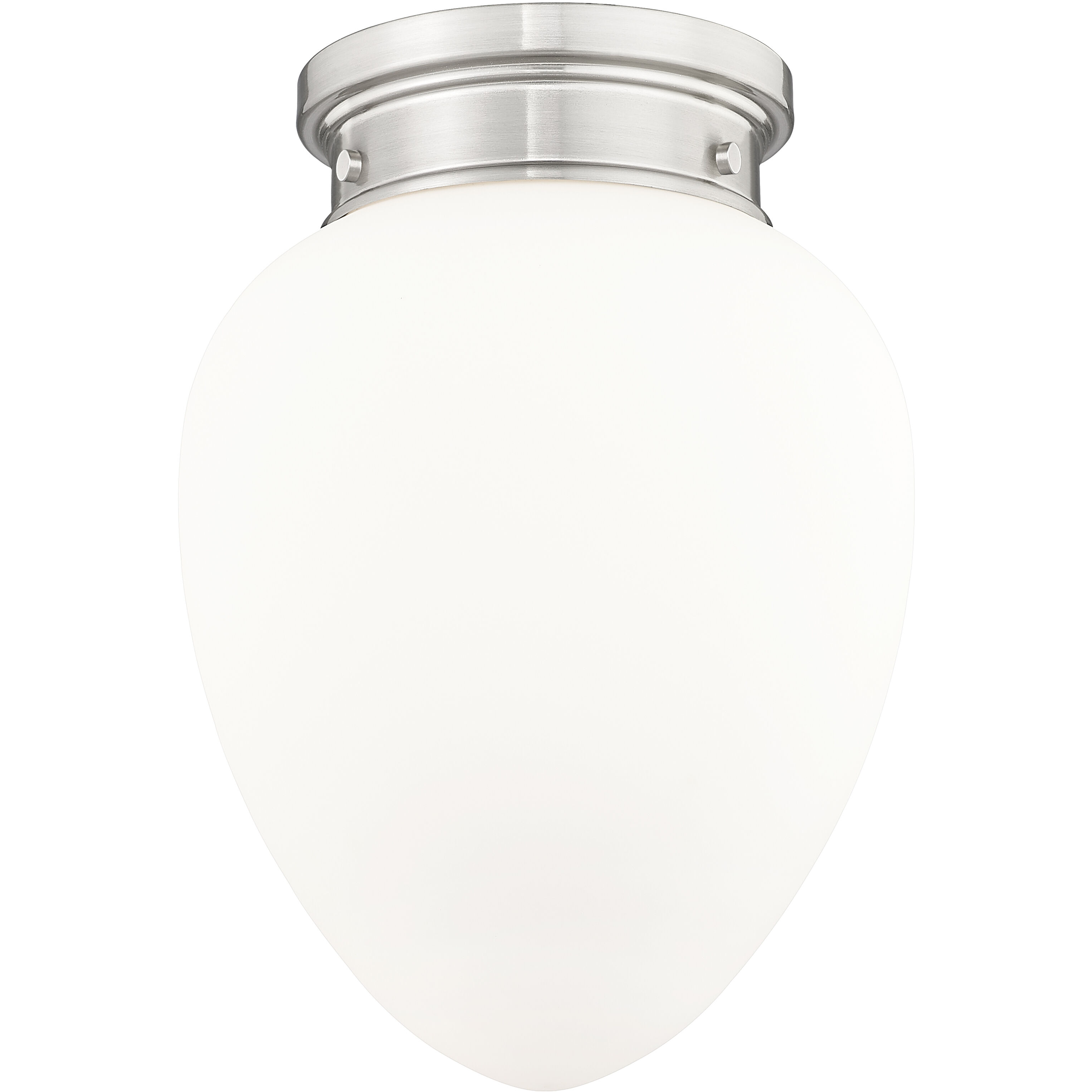 Gideon 1 Light 10 inch Brushed Nickel Flush Mount Ceiling Light