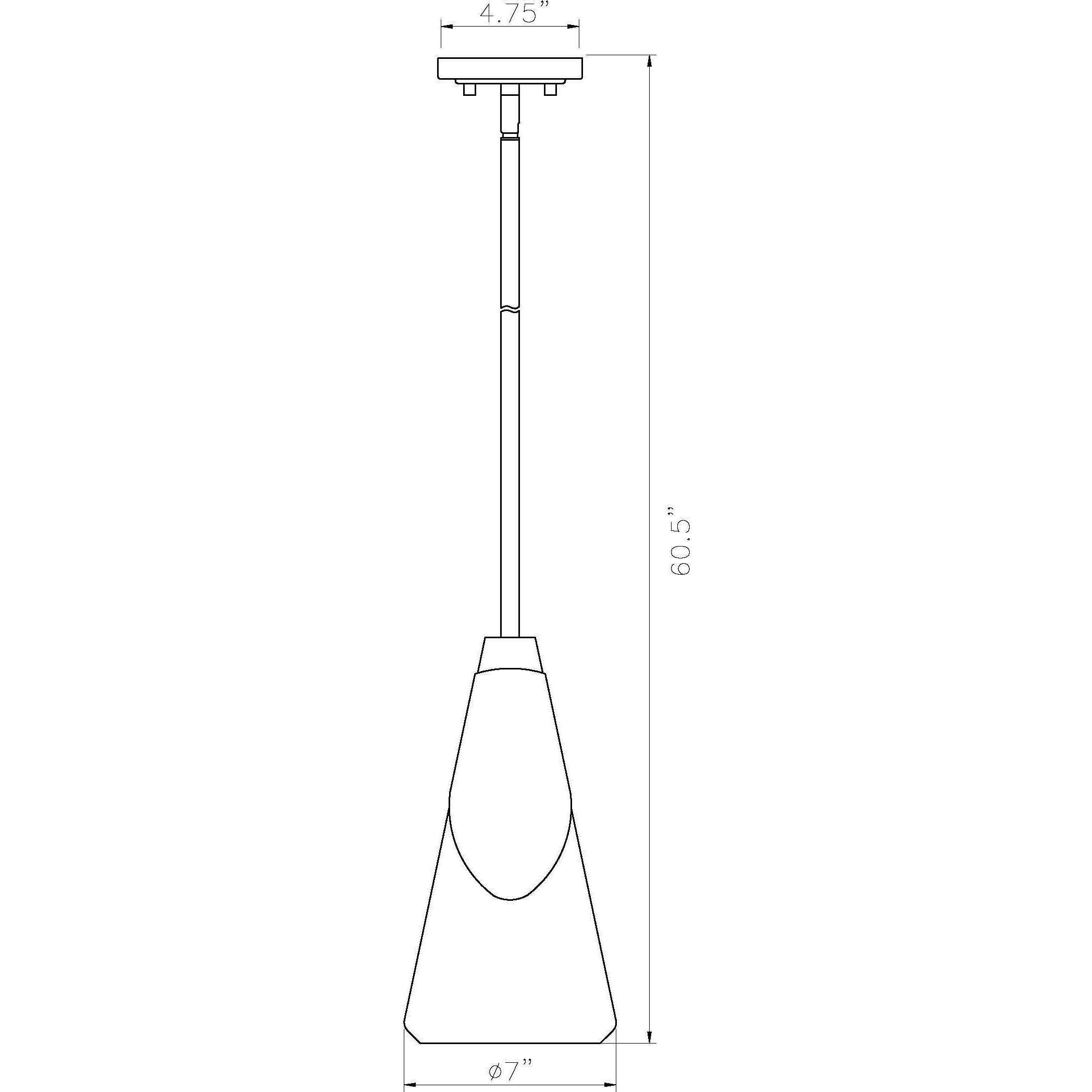 Aimie 1 Light 7 inch Modern Gold Pendant Ceiling Light