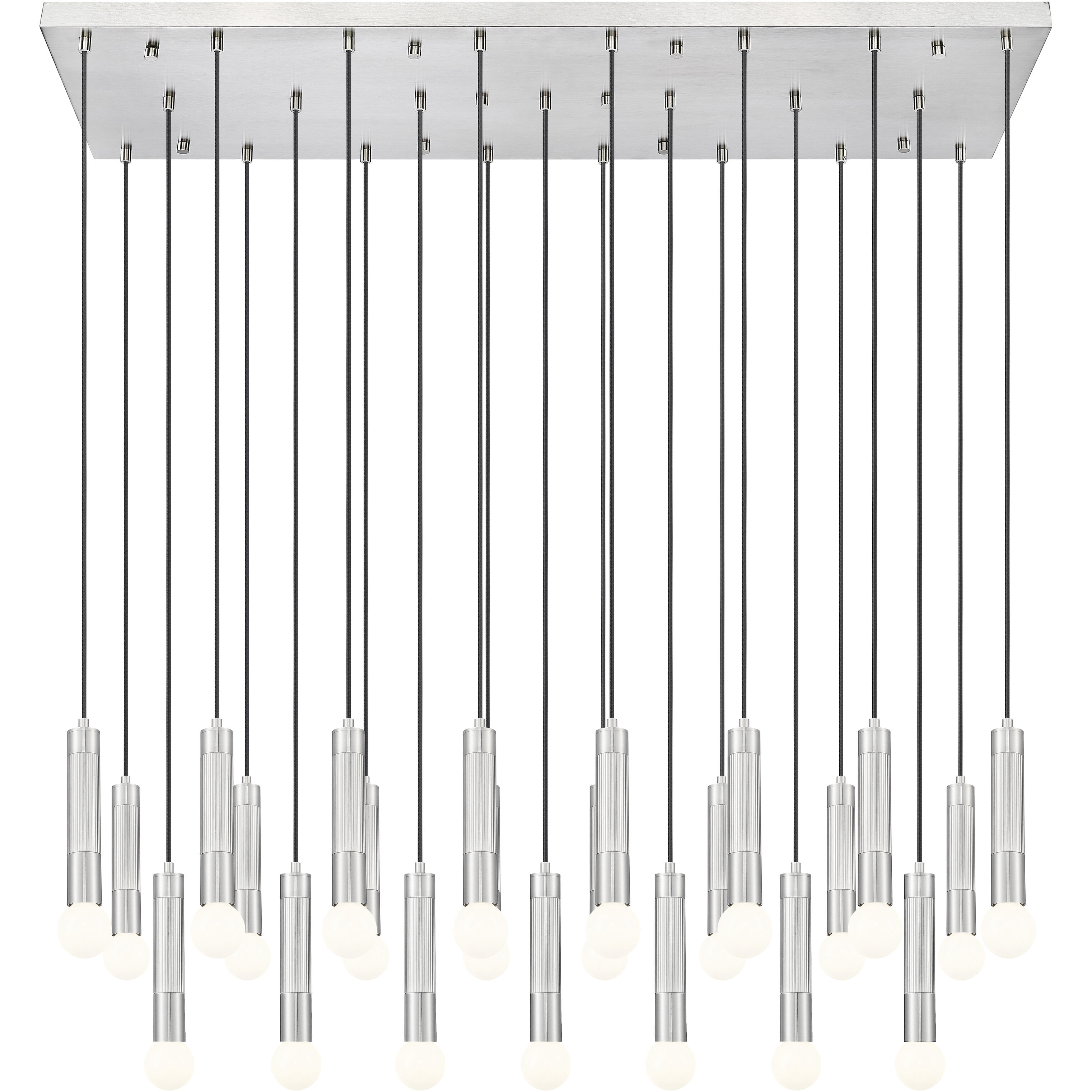 Stari Linear Chandelier Ceiling Light in Brushed Nickel