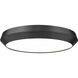 Quasars LED 20 inch Matte Black Flush Mount Ceiling Light