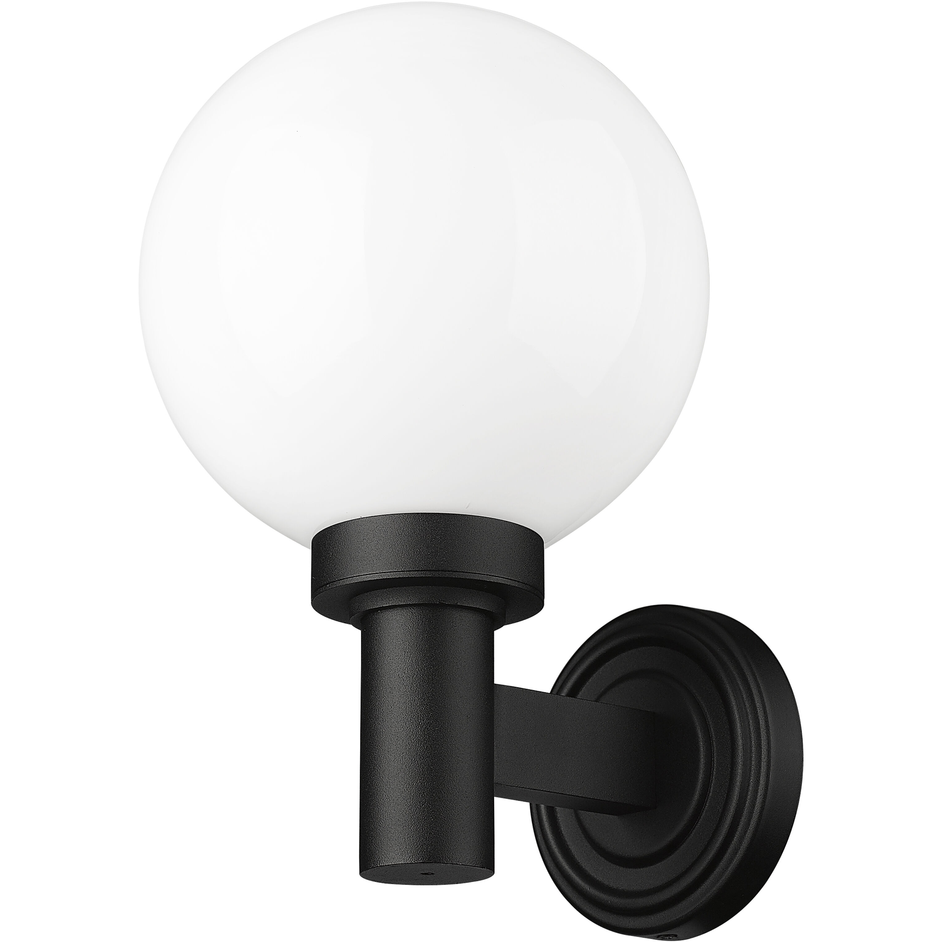 Laurent 1 Light 12.5 inch Black Outdoor Wall Light