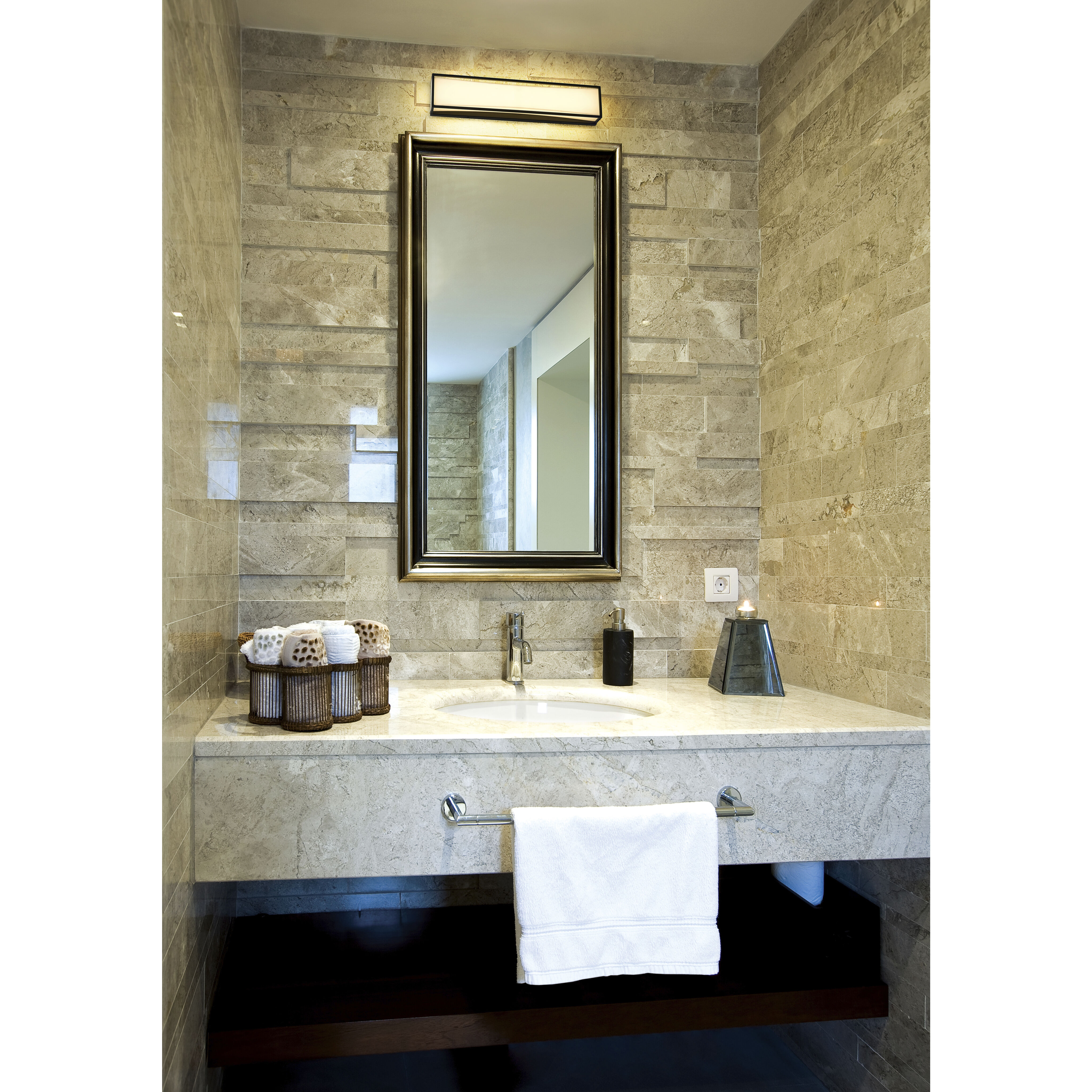 Baden LED 24 inch Matte Black Vanity Wall Light