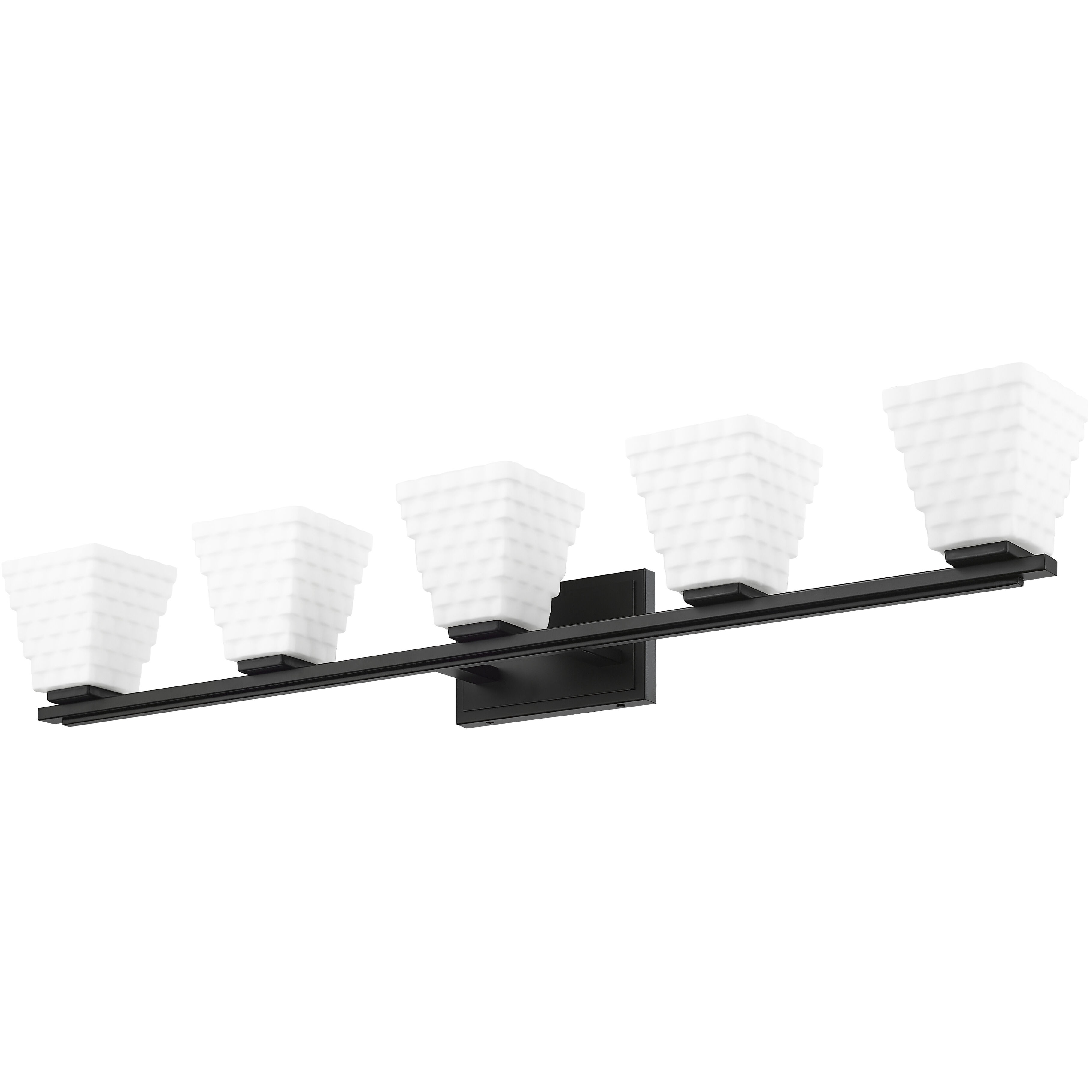 Annalise 5 Light 42 inch Matte Black Vanity Wall Light