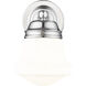 Vaughn 1 Light 7.75 inch Chrome Wall Sconce Wall Light