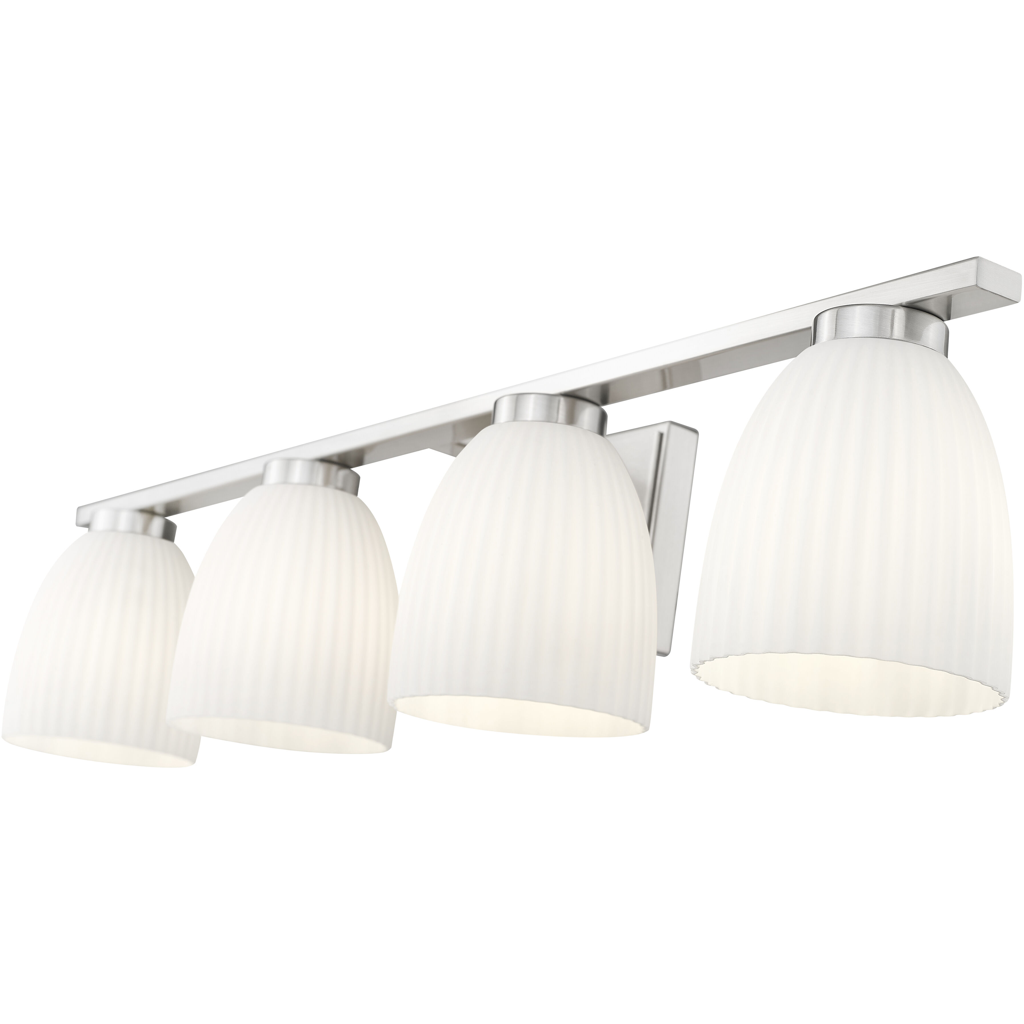 Naya 4 Light 32 inch Brushed Nickel Bath Vanity Light Wall Light