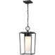 Sheridan 1 Light 8 inch Black Outdoor Chain Mount Ceiling Fixture