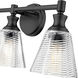 Auden 3 Light 23.75 inch Matte Black Bath Vanity Wall Light
