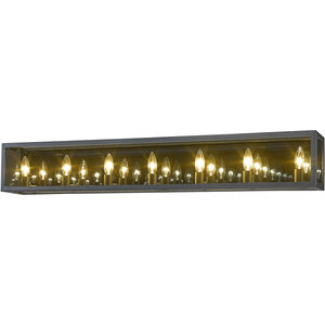 Infinity 7 Light 44 inch Misty Charcoal Vanity Wall Light