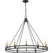 Dennison 12 Light 47.75 inch Matte Black Chandelier Ceiling Light