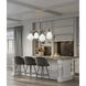 Newbury 4 Light 49.75 inch Modern Gold Linear Chandelier Ceiling Light