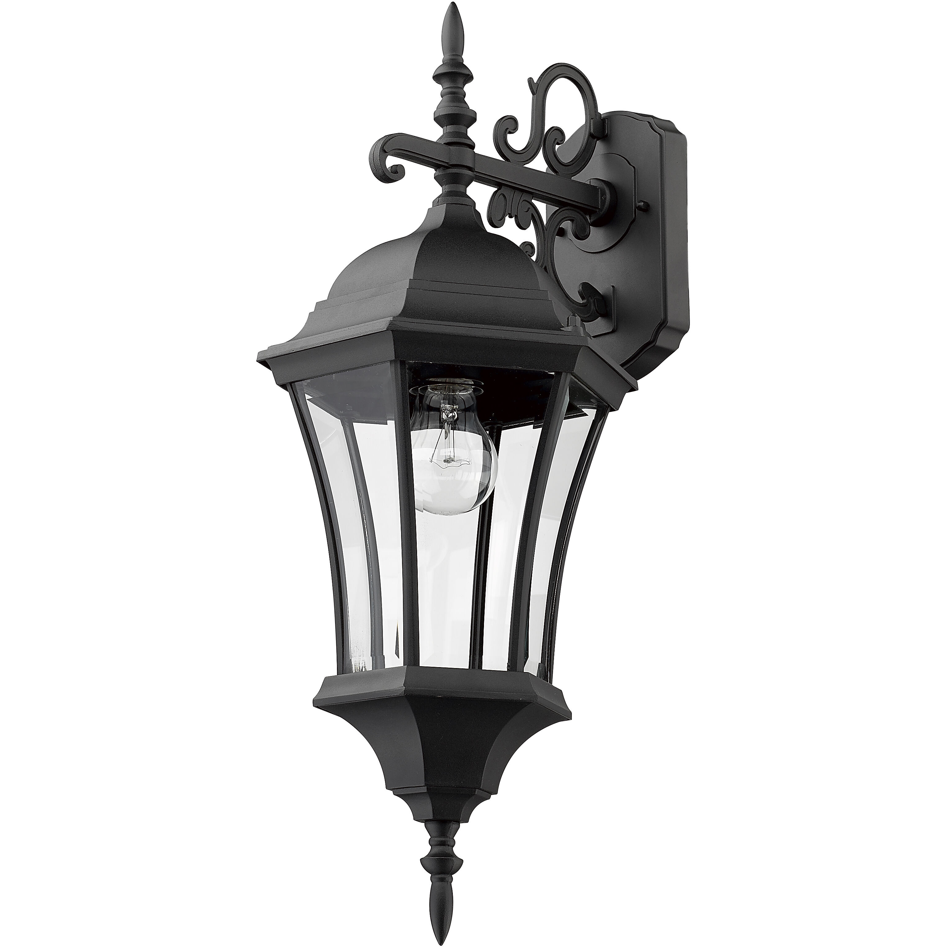 Wakefield 1 Light 24 inch Black Outdoor Wall Light
