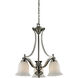 Lagoon 3 Light 20 inch Brushed Nickel Chandelier Ceiling Light