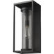 Dunbroch 1 Light 18.25 inch Black Outdoor Wall Light