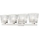 Astor 4 Light 29 inch Brushed Nickel Vanity Wall Light