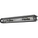 Titania 4 Light 40 inch Black and Chrome Vanity Wall Light