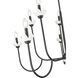 Allistair 10 Light 42 inch Matte Black Chandelier Ceiling Light