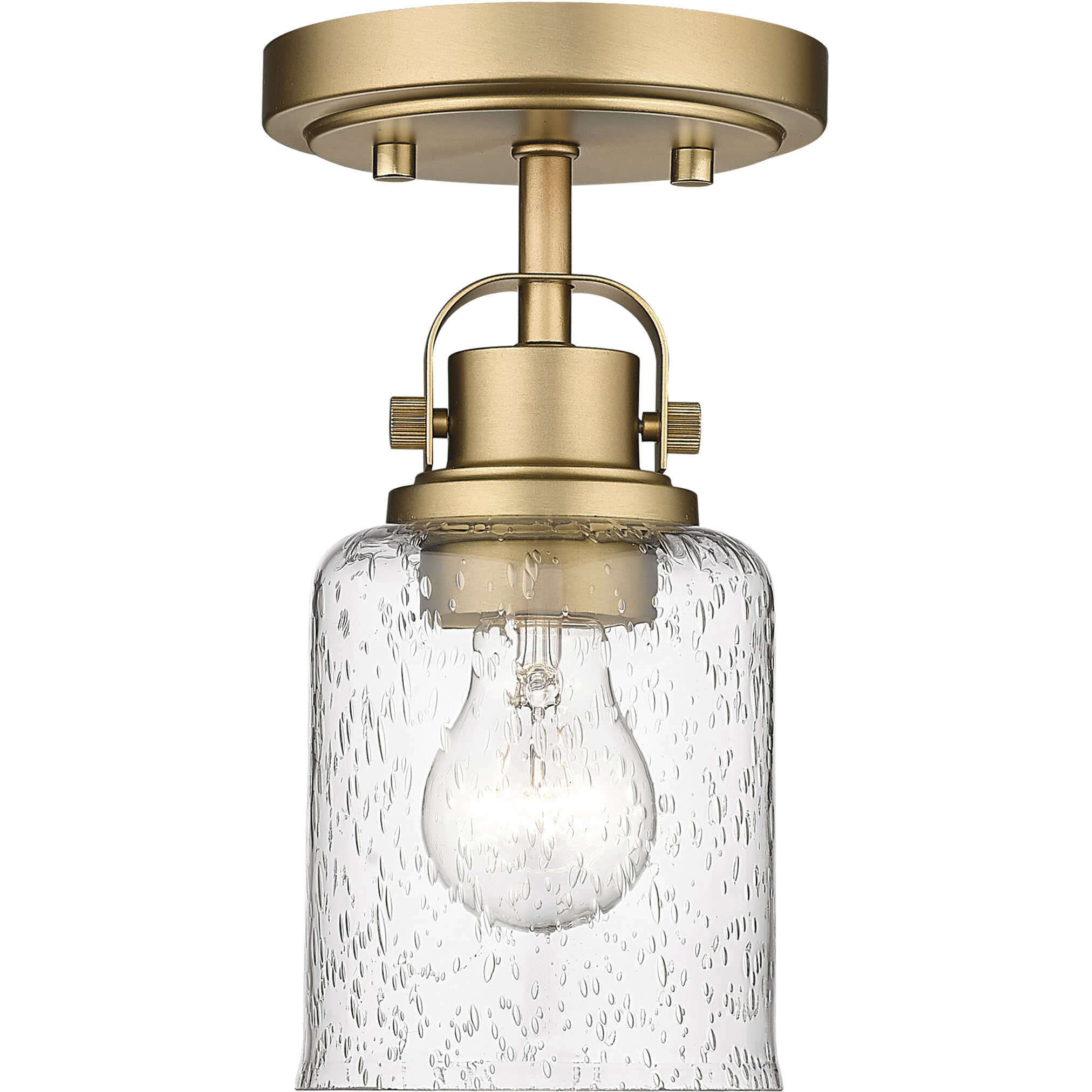 Kinsley 1 Light 5.25 inch Heirloom Gold Flush Mount Ceiling Light in Heritage Gold