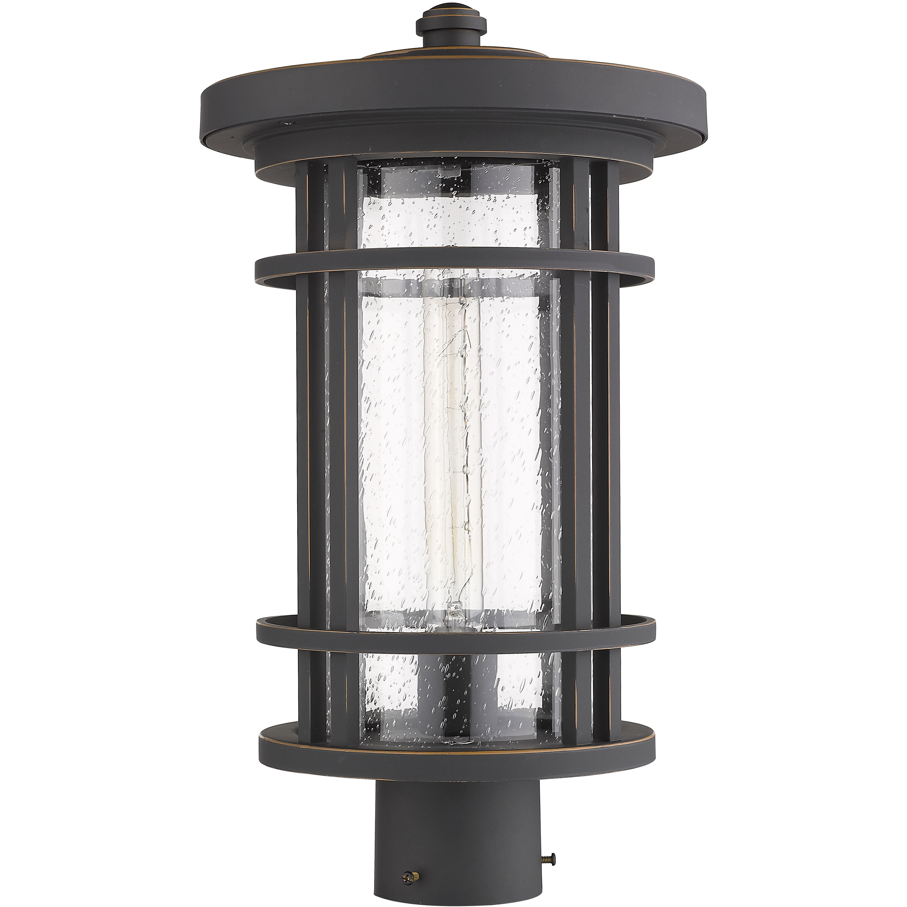 Jordan 1 Light 17.75 inch Oil Rubbed Bronze Outdoor Post Mount Fixture