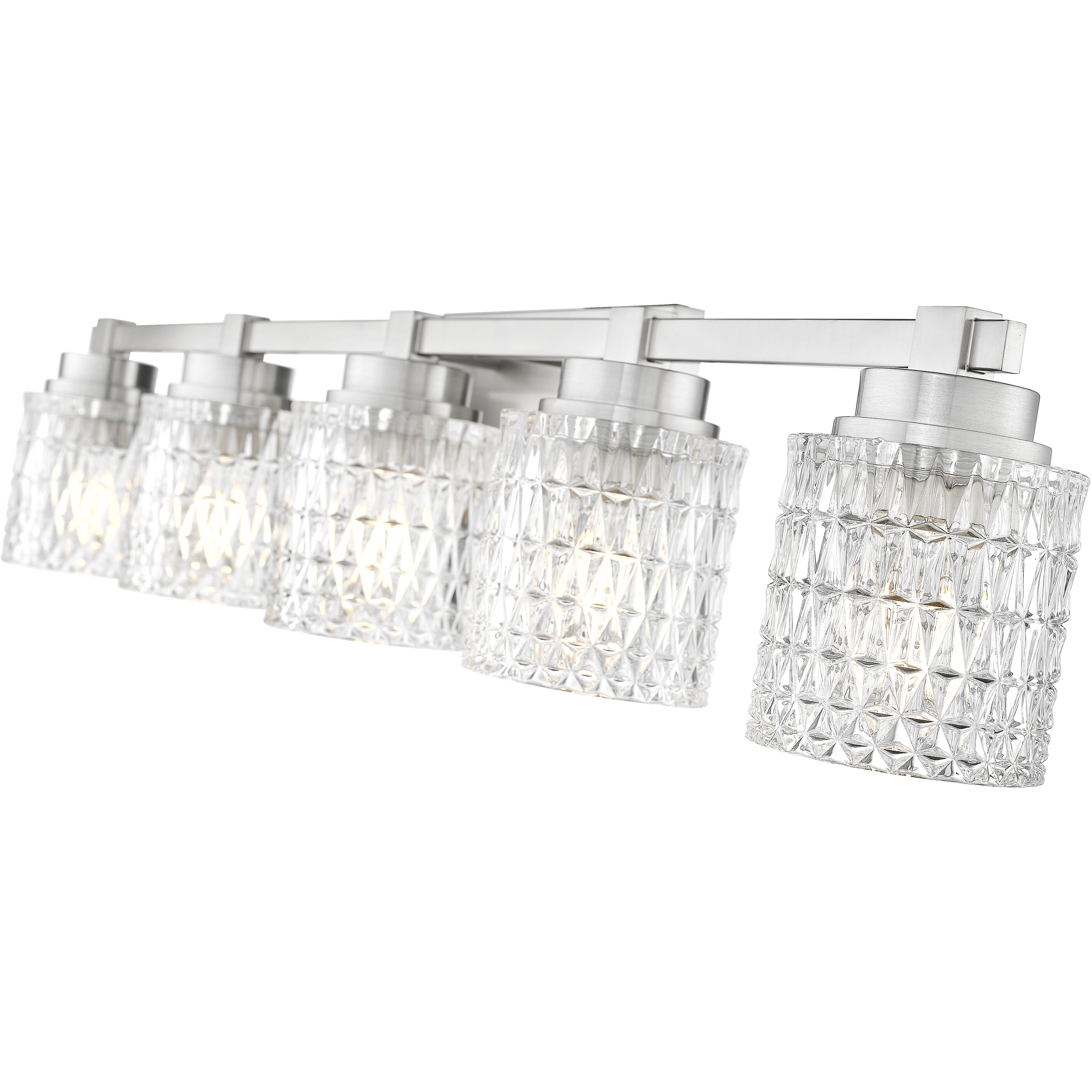 Jacqueline Vanity Wall Light in Brushed Nickel