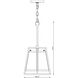 Lenyx 1 Light 10 inch Rubbed Brass Pendant Ceiling Light