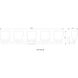 Astor 5 Light 36 inch Chrome Vanity Wall Light