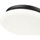 Soleil 1 Light 16 inch Matte Black Flush Mount Ceiling Light
