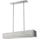 Loek LED 34 inch Brushed Nickel Linear Chandelier Ceiling Light