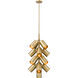 Lumina 17 Light 17.25 inch Modern Gold Chandelier Ceiling Light