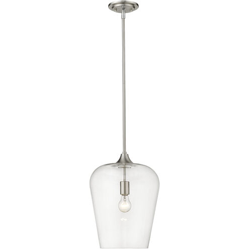Joliet 1 Light 12 inch Brushed Nickel Pendant Ceiling Light