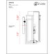 Abbey 1 Light 14.63 inch Black Outdoor Wall Light