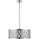 Dealey 6 Light 23.25 inch Chrome Chandelier Ceiling Light