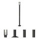 Abbey 1 Light 110.75 inch Black Outdoor Post Mounted Fixture